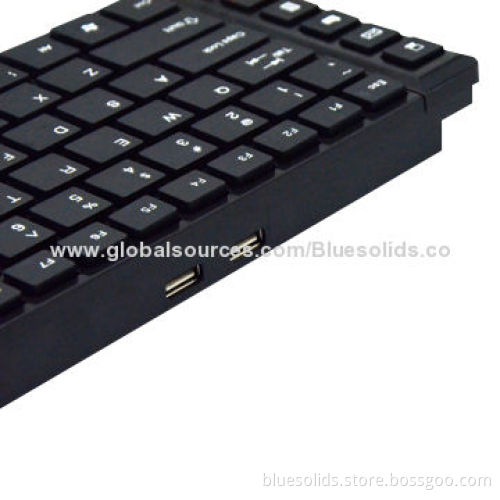 Computer Wired Keyboard with Hub, 10,000,000 Times Lifespan